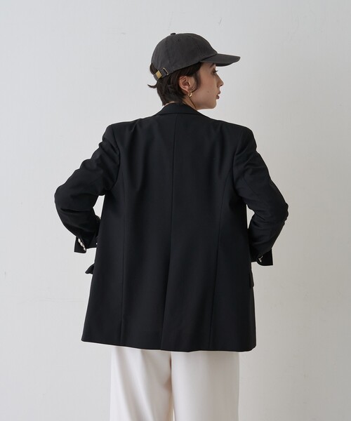 Rouge vif（ルージュヴィフ）の「メンズライクダブルジャケット（テーラードジャケット・レディース・ブラック/ネイビー・36/38）」の13枚目の写真