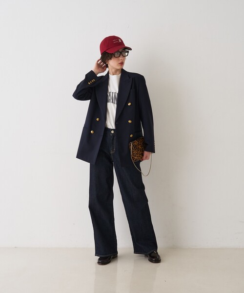 Rouge vif（ルージュヴィフ）の「メンズライクダブルジャケット（テーラードジャケット・レディース・ブラック/ネイビー・36/38）」の16枚目の写真