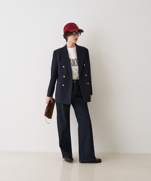 Rouge vif（ルージュヴィフ）の「メンズライクダブルジャケット（テーラードジャケット・レディース・ブラック/ネイビー・36/38）」の20枚目の写真