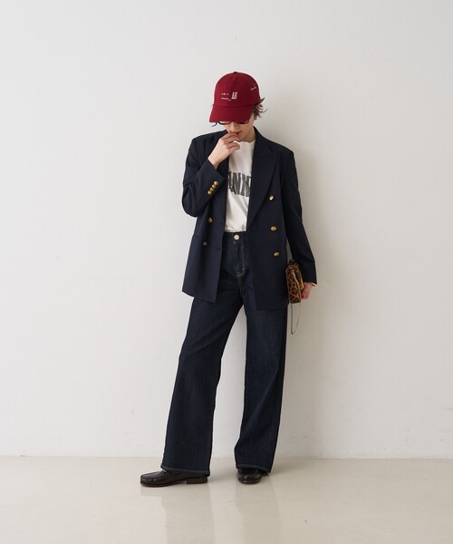 Rouge vif（ルージュヴィフ）の「メンズライクダブルジャケット（テーラードジャケット・レディース・ブラック/ネイビー・36/38）」の21枚目の写真