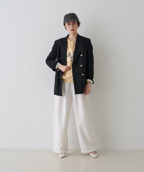 Rouge vif（ルージュヴィフ）の「メンズライクダブルジャケット（テーラードジャケット・レディース・ブラック/ネイビー・36/38）」の22枚目の写真