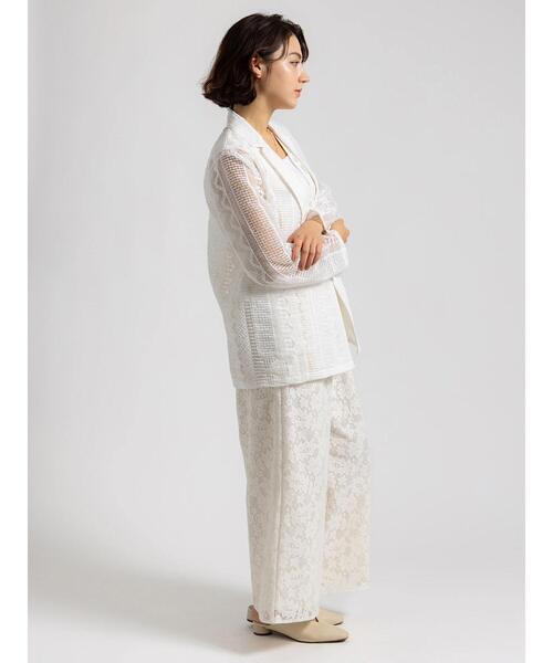 Te chichi（テチチ）の「【Atelier ChouChou】フラワーレースオールインワン（サロペット/オーバーオール・レディース・オフホワイト・F）」の8枚目の写真