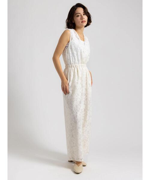 Te chichi（テチチ）の「【Atelier ChouChou】フラワーレースオールインワン（サロペット/オーバーオール・レディース・オフホワイト・F）」の12枚目の写真