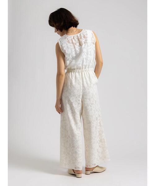 Te chichi（テチチ）の「【Atelier ChouChou】フラワーレースオールインワン（サロペット/オーバーオール・レディース・オフホワイト・F）」の14枚目の写真