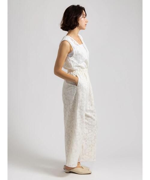 Te chichi（テチチ）の「【Atelier ChouChou】フラワーレースオールインワン（サロペット/オーバーオール・レディース・オフホワイト・F）」の15枚目の写真