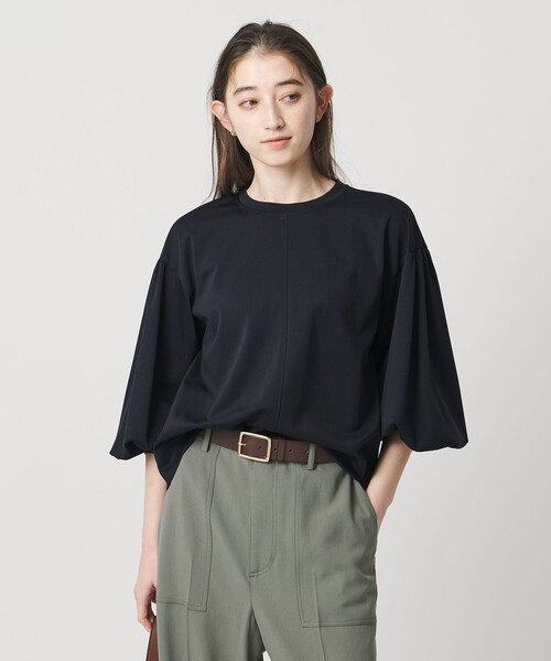 UNITED ARROWS(ユナイテッドアローズ)の「ポンチ バルーンスリーブ カットソー(Tシャツ/カットソー・レディース・ブラック/ホワイト/ネイビー・FREE)」の3枚目の写真
