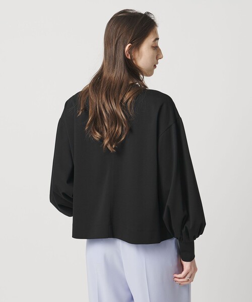 UNITED ARROWS(ユナイテッドアローズ)の「ポンチ バルーンスリーブ カットソー(Tシャツ/カットソー・レディース・ブラック/ホワイト/ネイビー・FREE)」の1枚目の写真