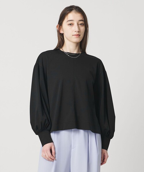 UNITED ARROWS(ユナイテッドアローズ)の「ポンチ バルーンスリーブ カットソー(Tシャツ/カットソー・レディース・ブラック/ホワイト/ネイビー・FREE)」の4枚目の写真