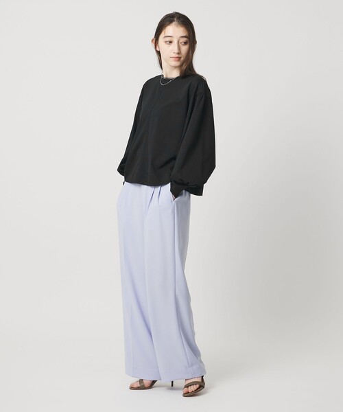 UNITED ARROWS(ユナイテッドアローズ)の「ポンチ バルーンスリーブ カットソー(Tシャツ/カットソー・レディース・ブラック/ホワイト/ネイビー・FREE)」の6枚目の写真