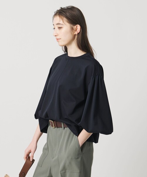 UNITED ARROWS(ユナイテッドアローズ)の「ポンチ バルーンスリーブ カットソー(Tシャツ/カットソー・レディース・ブラック/ホワイト/ネイビー・FREE)」の12枚目の写真
