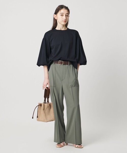 UNITED ARROWS(ユナイテッドアローズ)の「ポンチ バルーンスリーブ カットソー(Tシャツ/カットソー・レディース・ブラック/ホワイト/ネイビー・FREE)」の13枚目の写真