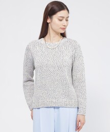 【ウォッシャブル】スラブミックスヤーン プルオーバー