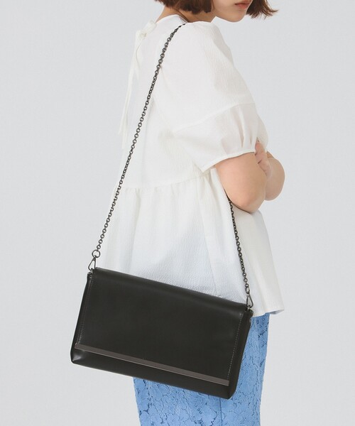 Ray BEAMS(レイビームス)の「クラッチ チェーン バッグ(トートバッグ・レディース・ブラック・ONE SIZE)」の5枚目の写真