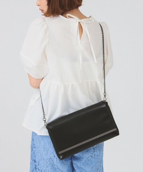 Ray BEAMS(レイビームス)の「クラッチ チェーン バッグ(トートバッグ・レディース・ブラック・ONE SIZE)」の6枚目の写真