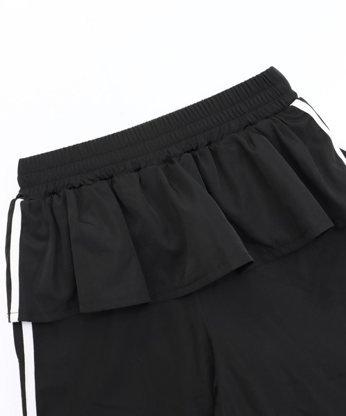 ANAP GiRL(アナップガール)の「レイヤードスカート見えサイドラインパンツ(その他パンツ・キッズ・ブラック/グレー・M/S/XS)」の16枚目の写真