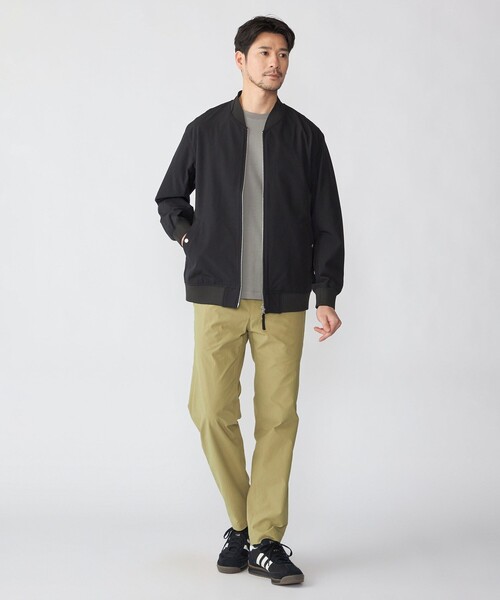 SHIPS（シップス）の「SHIPS:〈撥水/UVカット〉MA-1 リブ ブルゾン（ブルゾン・メンズ・ブラック/チャコールグレー/ネイビー・LARGE/MEDIUM/SMALL/X-LARGE）」の4枚目の写真