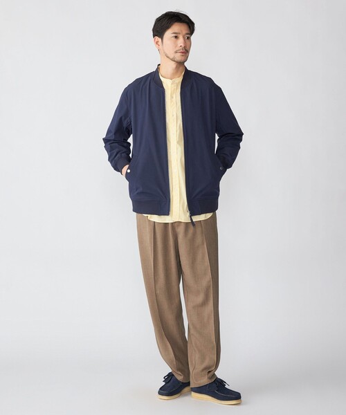 SHIPS（シップス）の「SHIPS:〈撥水/UVカット〉MA-1 リブ ブルゾン（ブルゾン・メンズ・ブラック/チャコールグレー/ネイビー・LARGE/MEDIUM/SMALL/X-LARGE）」の5枚目の写真