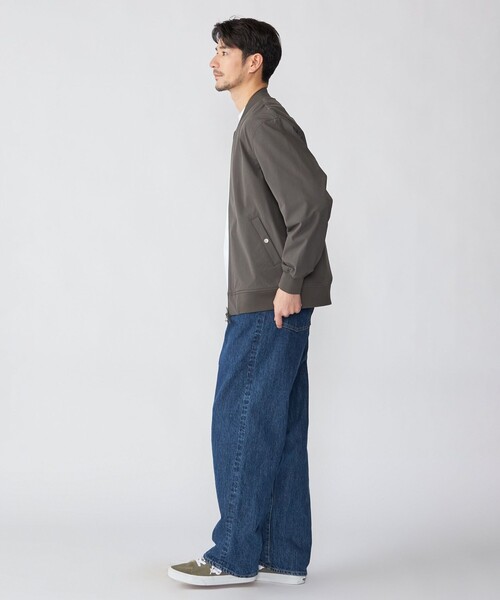 SHIPS（シップス）の「SHIPS:〈撥水/UVカット〉MA-1 リブ ブルゾン（ブルゾン・メンズ・ブラック/チャコールグレー/ネイビー・LARGE/MEDIUM/SMALL/X-LARGE）」の7枚目の写真