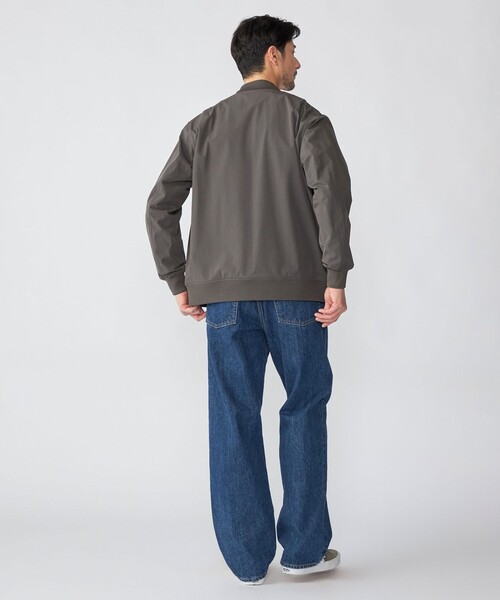 SHIPS（シップス）の「SHIPS:〈撥水/UVカット〉MA-1 リブ ブルゾン（ブルゾン・メンズ・ブラック/チャコールグレー/ネイビー・LARGE/MEDIUM/SMALL/X-LARGE）」の8枚目の写真