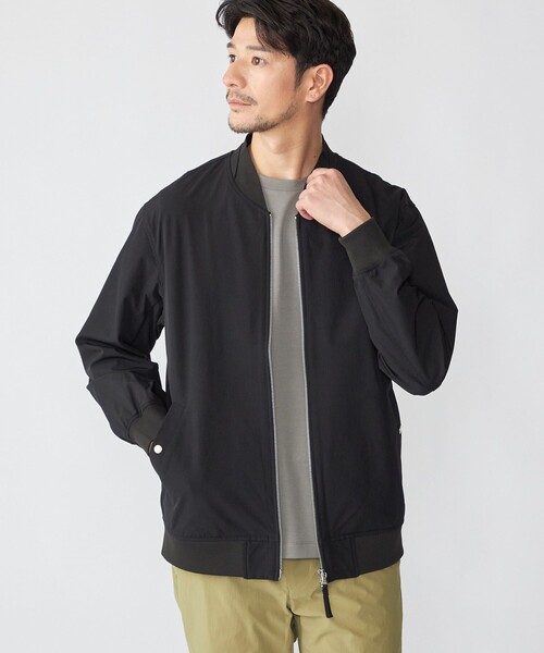 SHIPS（シップス）の「SHIPS:〈撥水/UVカット〉MA-1 リブ ブルゾン（ブルゾン・メンズ・ブラック/チャコールグレー/ネイビー・LARGE/MEDIUM/SMALL/X-LARGE）」の14枚目の写真