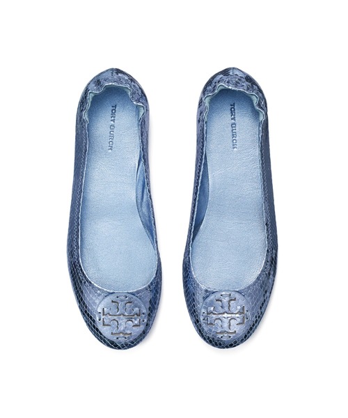 TORY BURCH（トリーバーチ）の「ミニー トラベル バレエ（バレエシューズ・レディース・グレイッシュブルー・22.5cm）」の4枚目の写真