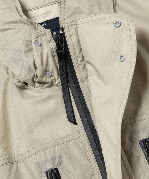 meanswhile（ミーンズワイル）の「Airy Nylon Wind JKT（その他アウター・メンズ・アイボリー/ブラック/ブラウン・1(S)/3(L)）」の7枚目の写真