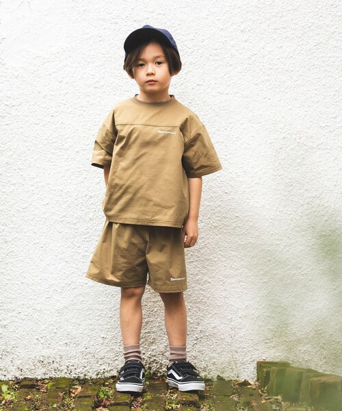 BEAMS mini（ビームスミニ）の「水陸両用 Tシャツ 2026SS（吸水速乾）（Tシャツ/カットソー・キッズ・カーキ/チャコールグレー・90/130/100/110/120）」の3枚目の写真