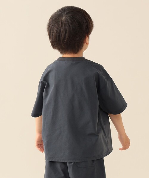 BEAMS mini（ビームスミニ）の「水陸両用 Tシャツ 2026SS（吸水速乾）（Tシャツ/カットソー・キッズ・カーキ/チャコールグレー・90/130/100/110/120）」の8枚目の写真