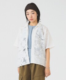 Ray BEAMS | レース パッチワーク ハーフスリーブ  シャツ(シャツ/ブラウス)