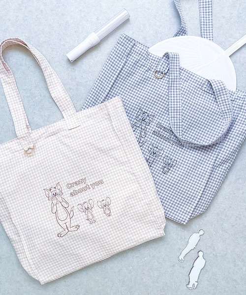 Tom&Jerry(トムアンドジェリー)の「FLAPPER フラッパー:トムとジェリー 推し活トートバッグ(トートバッグ・レディース・グレー/ベージュ・FREE)」の17枚目の写真