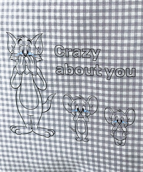 Tom&Jerry(トムアンドジェリー)の「FLAPPER フラッパー:トムとジェリー 推し活トートバッグ(トートバッグ・レディース・グレー/ベージュ・FREE)」の12枚目の写真