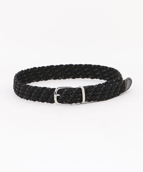 UNION STATION（ユニオンステーション）の「レザーメッシュベルト（ベルト・メンズ・ブラック/ネイビー・FREE）」の2枚目の写真