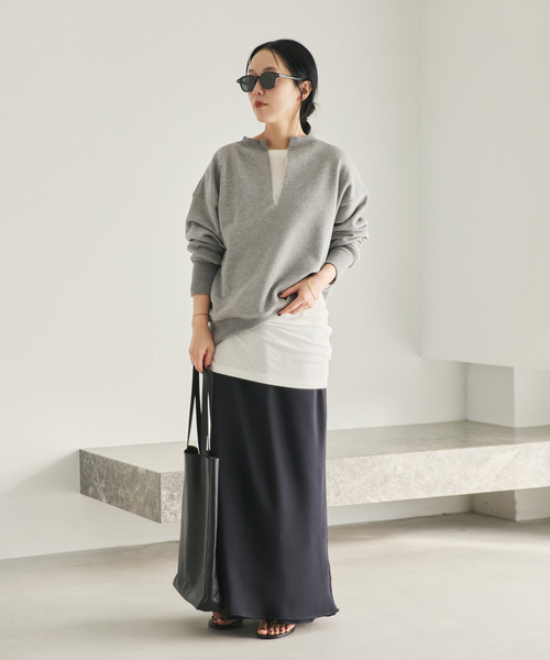 本日限定Plage PROTAGONISTA 別注SLIT NECK スウェット PROTAGONISTA / プロタゴニスタ 別注 SLIT NECK スウェット