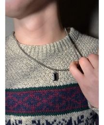 THEODORIC.dy（セオドリックディ）の「ブラックミニプレートネックレス（ネックレス）」