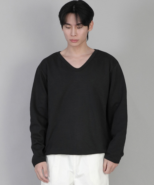 SAINTCREW(セントクルー)の「無地Vネックスウェットシャツ RVS-874 ブラック(スウェット・メンズ・その他・MEDIUM/LARGE/XXXX-LARGE/XXX-LARGE/SMALL/X-LARGE/XX-LARGE)」の1枚目の写真