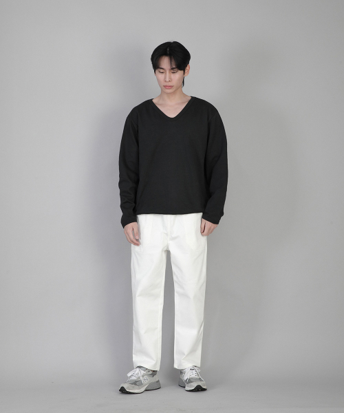 SAINTCREW(セントクルー)の「無地Vネックスウェットシャツ RVS-874 ブラック(スウェット・メンズ・その他・MEDIUM/LARGE/XXXX-LARGE/XXX-LARGE/SMALL/X-LARGE/XX-LARGE)」の6枚目の写真