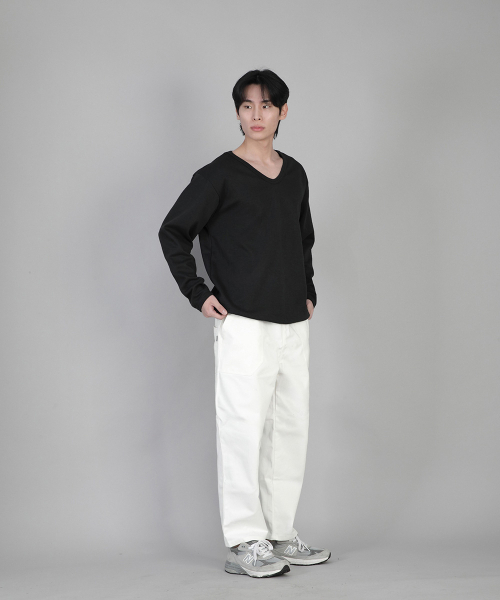 SAINTCREW(セントクルー)の「無地Vネックスウェットシャツ RVS-874 ブラック(スウェット・メンズ・その他・MEDIUM/LARGE/XXXX-LARGE/XXX-LARGE/SMALL/X-LARGE/XX-LARGE)」の10枚目の写真