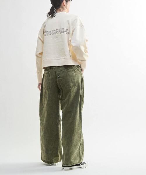 CONVERSE TOKYO(コンバーストウキョウ)の「PIGMENT DYED BARREL LEG WIDE PANTS(その他パンツ・レディース・ブラック/オリーブ/ベージュ・SMALL/MEDIUM)」の12枚目の写真