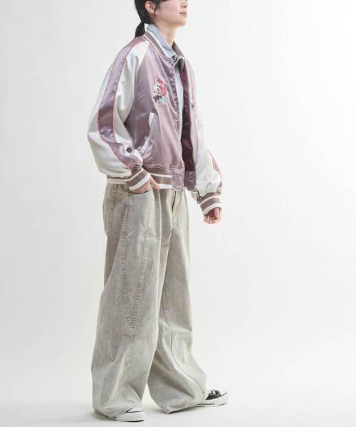 CONVERSE TOKYO(コンバーストウキョウ)の「PIGMENT DYED BARREL LEG WIDE PANTS(その他パンツ・レディース・ブラック/オリーブ/ベージュ・SMALL/MEDIUM)」の19枚目の写真