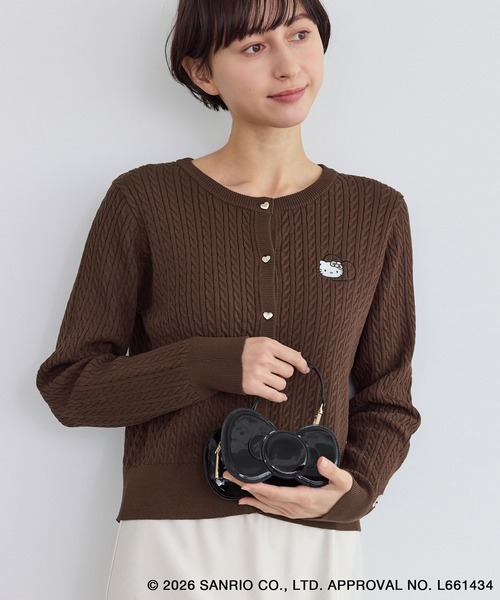 ハローキティコラボ（ハローキティコラボ）の「【ROPE' PICNIC×ハローキティ】2WAYストラップ付きミニショルダーリボンバッグ（トートバッグ・レディース・ブラック/レッド・FREE）」の6枚目の写真