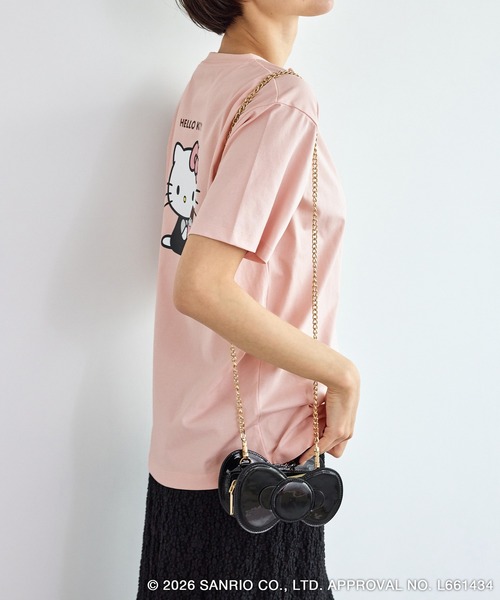 ハローキティコラボ（ハローキティコラボ）の「【ROPE' PICNIC×ハローキティ】2WAYストラップ付きミニショルダーリボンバッグ（トートバッグ・レディース・ブラック/レッド・FREE）」の7枚目の写真