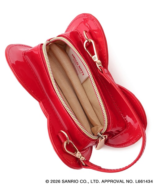 ハローキティコラボ（ハローキティコラボ）の「【ROPE' PICNIC×ハローキティ】2WAYストラップ付きミニショルダーリボンバッグ（トートバッグ・レディース・ブラック/レッド・FREE）」の13枚目の写真