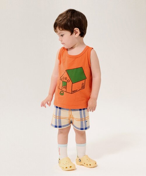 BOBO CHOSES(ボボショーズ)の「Pickles Is At Homeタンクトップ【ベビー】(その他ベビーウェア・キッズ・オレンジ・95/80)」の2枚目の写真