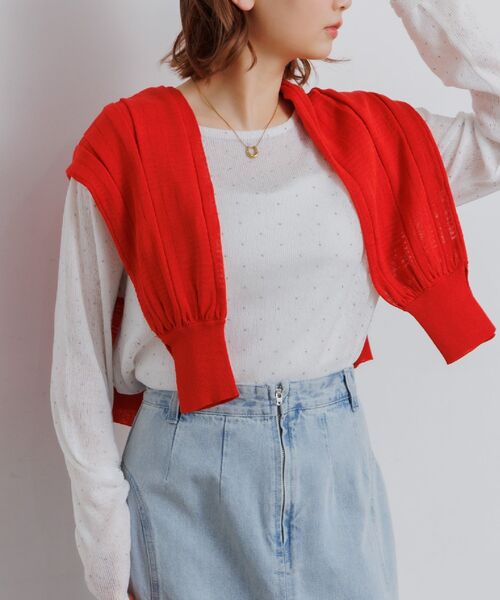 RETRO GIRL(レトロガール)の「スタッズシアーPO(Tシャツ/カットソー・レディース・ブラック/オフホワイト・FREE)」の1枚目の写真