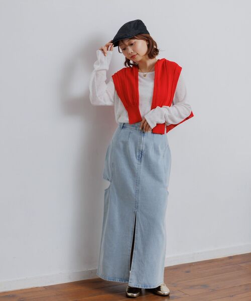 RETRO GIRL(レトロガール)の「スタッズシアーPO(Tシャツ/カットソー・レディース・ブラック/オフホワイト・FREE)」の21枚目の写真