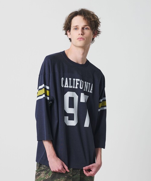 California General Store（California General Store）の「＜CGS.＞フットボール Tシャツ（Tシャツ/カットソー・メンズ・ネイビー/ブラウン系・M/L/S）」の7枚目の写真