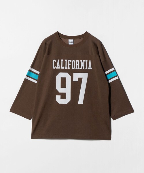California General Store（California General Store）の「＜CGS.＞フットボール Tシャツ（Tシャツ/カットソー・メンズ・ネイビー/ブラウン系・M/L/S）」の16枚目の写真