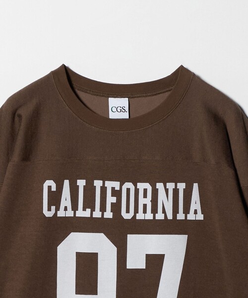 California General Store（California General Store）の「＜CGS.＞フットボール Tシャツ（Tシャツ/カットソー・メンズ・ネイビー/ブラウン系・M/L/S）」の18枚目の写真