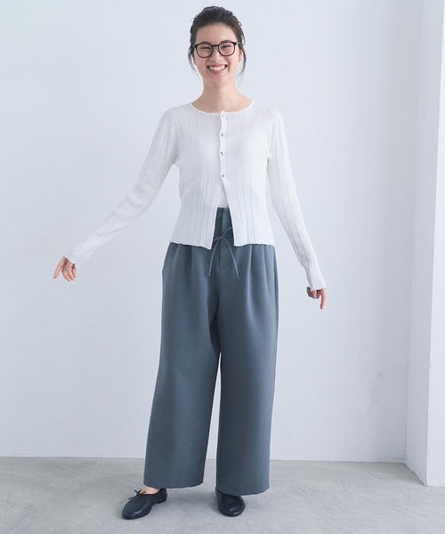 I am I in fact...(アイアムアイインファクト)の「ballade cardigan(カーディガン/ボレロ・レディース・サックスブルー/ホワイト・FREE)」の21枚目の写真