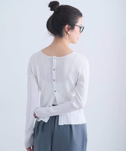 I am I in fact...(アイアムアイインファクト)の「ballade cardigan(カーディガン/ボレロ・レディース・サックスブルー/ホワイト・FREE)」の18枚目の写真